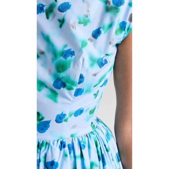 NEW MARNI sleeveless midi dress in blue reverie print - Picture 6 of 6